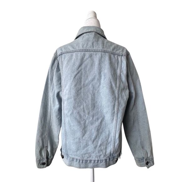Brooklyn Cloth Denim Jacket Trucker Western Blue Pockets SZ M - Picture 2 of 12